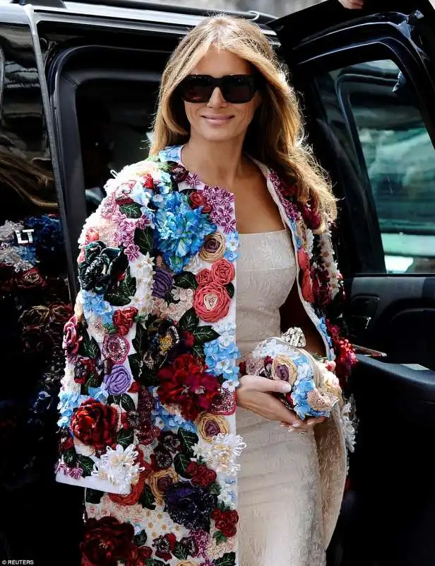 melania trump a taormina  