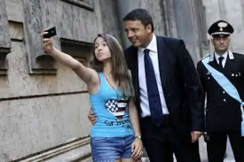 selfie con renzi