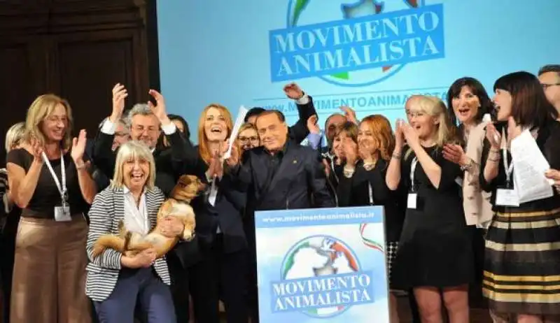 SILVIO BERLUSCONI MOVIMENTO ANIMALISTA