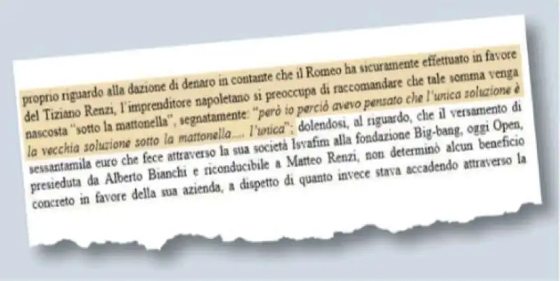 TIZIANO RENZI ALFREDO ROMEO E I SOLDI SOTTO LA MATTONELLA