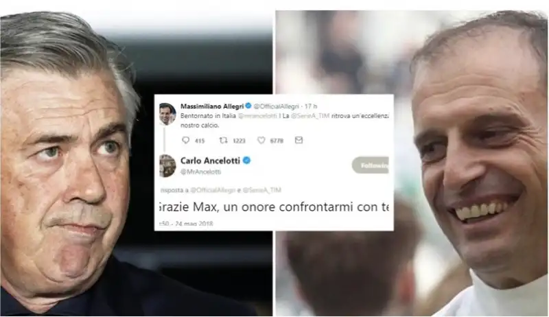 allegri ancelotti tweet