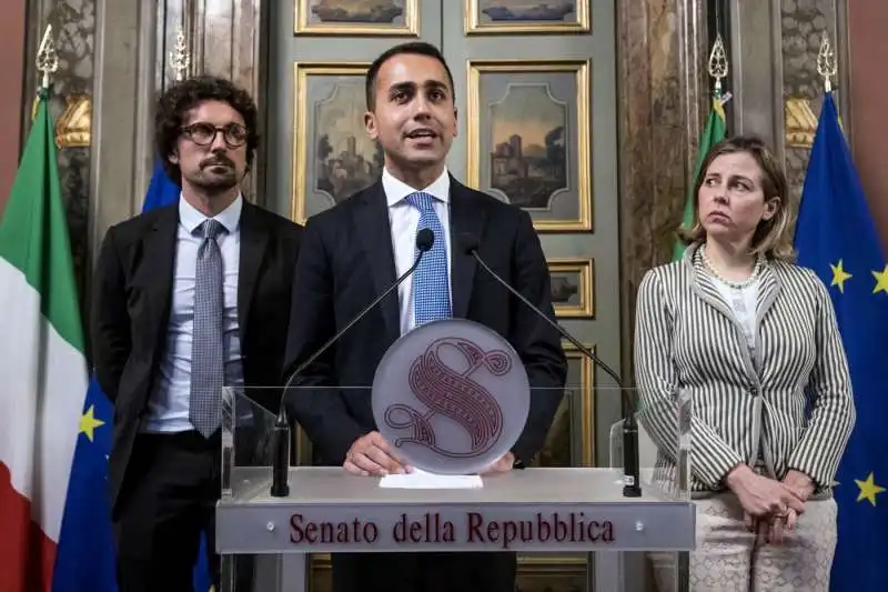 DANILO TONINELLI LUIGI DI MAIO GIULIA GRILLO