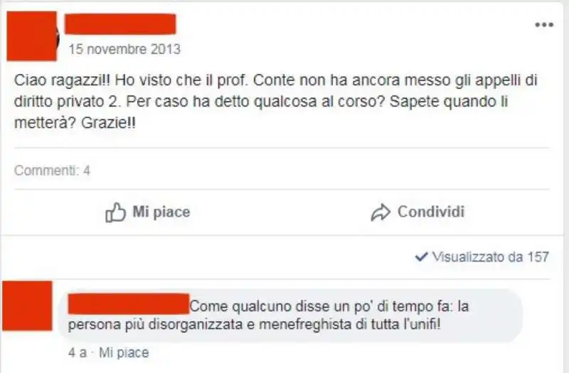 gli studenti che si lamentavano di giuseppe conte  3