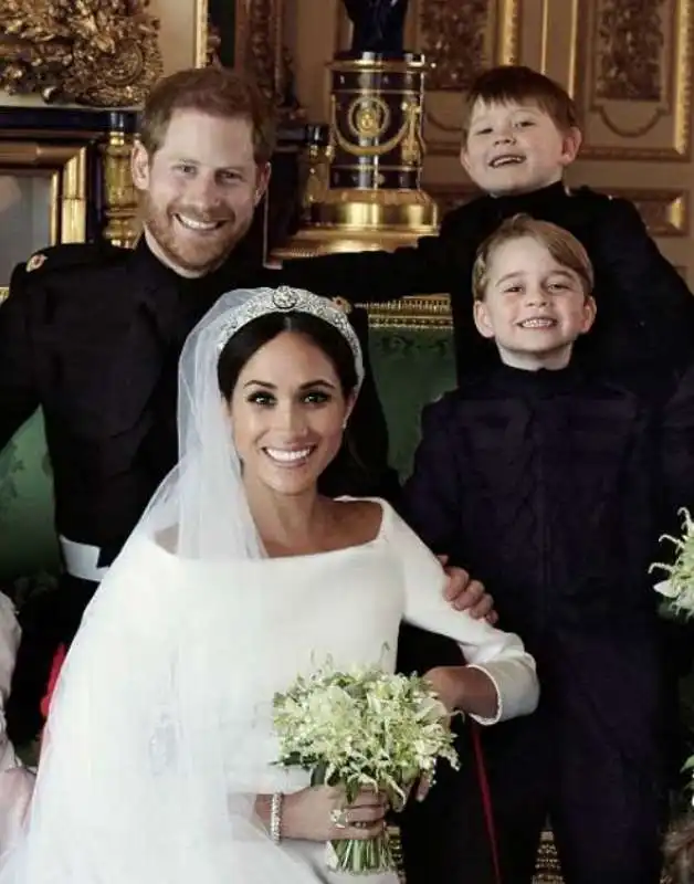 harry, meghan e george