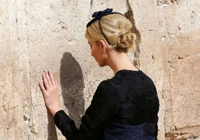 ivanka trump al muro del pianto