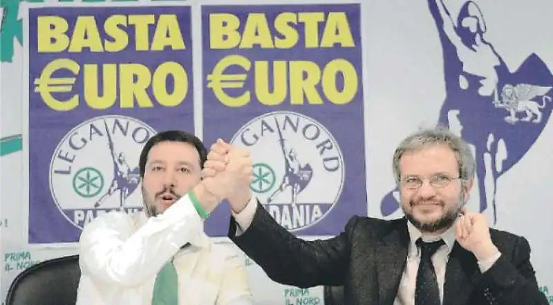 matteo salvini claudio borghi   