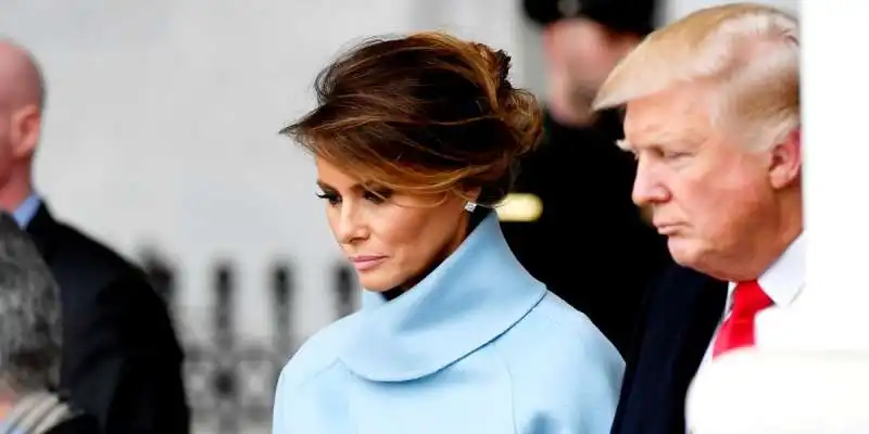 melania trump il giorno del giuramento del marito