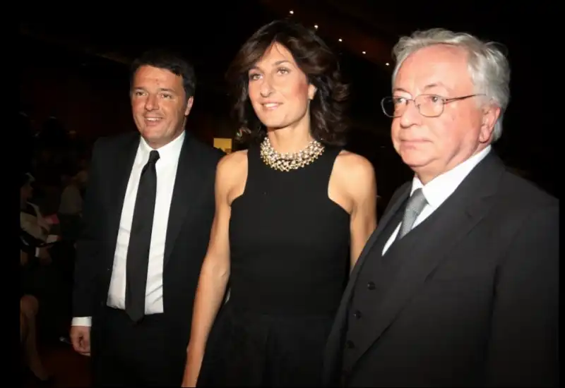 renzi con la moglie e chiarot