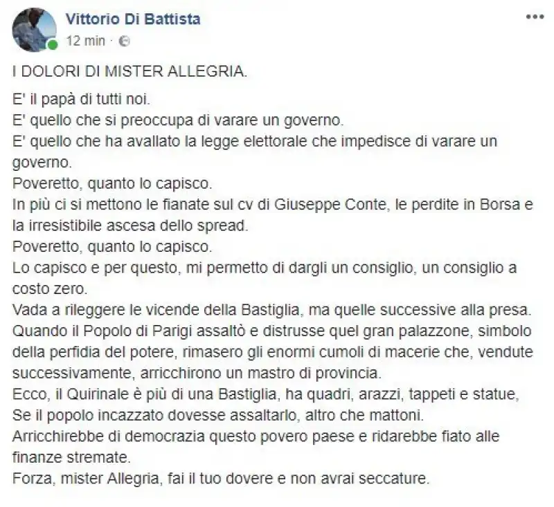 vittorio di battista post