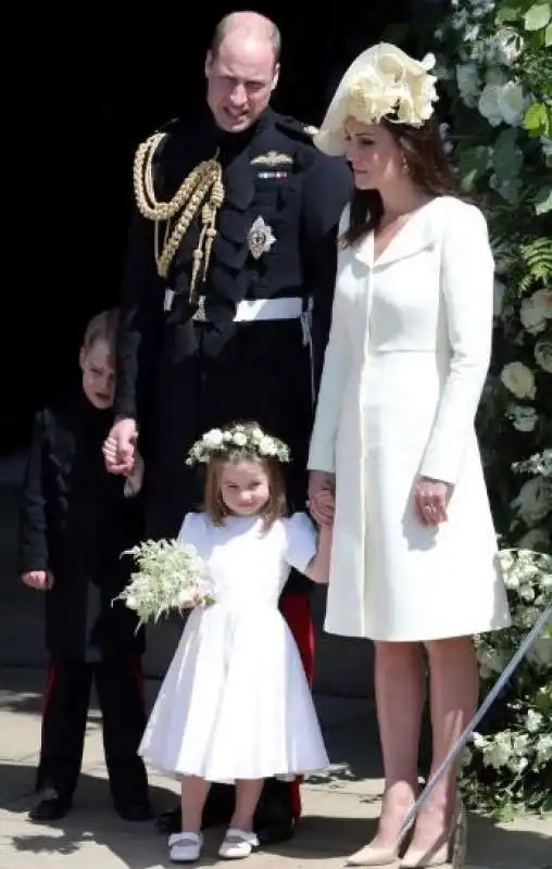 william, kate e i figli