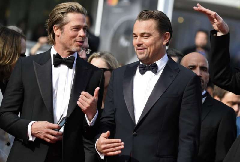 brad pitt e leonardo dicaprio sul red carpet di cannes 2