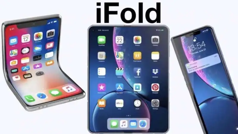 i render degli schermi pieghevoli di iphone e ipad che girano su internet 1