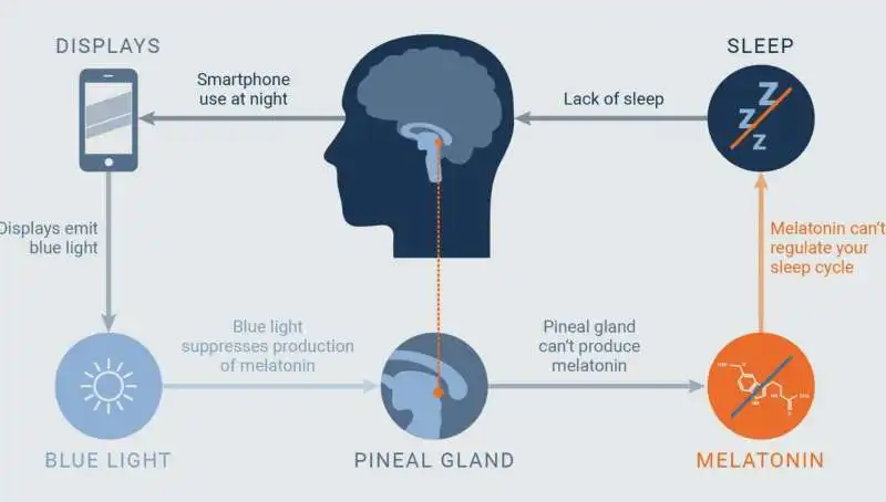 la luce blu di smartphone e tablet causa disturbi del sonno 8