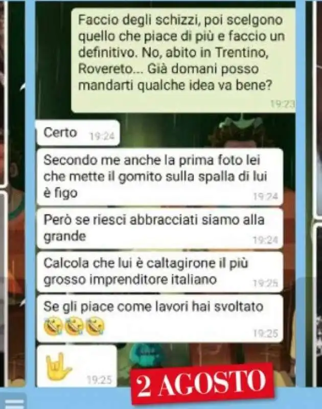 LE CHAT DI PAMELA PERRICCIOLO SU MARCO CALTAGIRONE E PAMELA PRATI