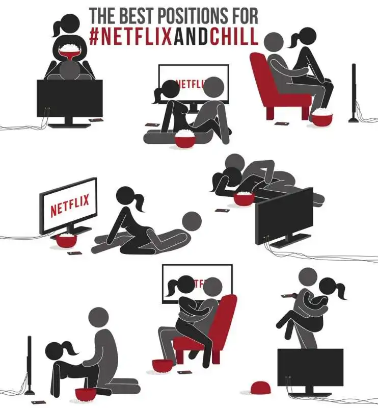 le migliori posizioni per il netflix and chill