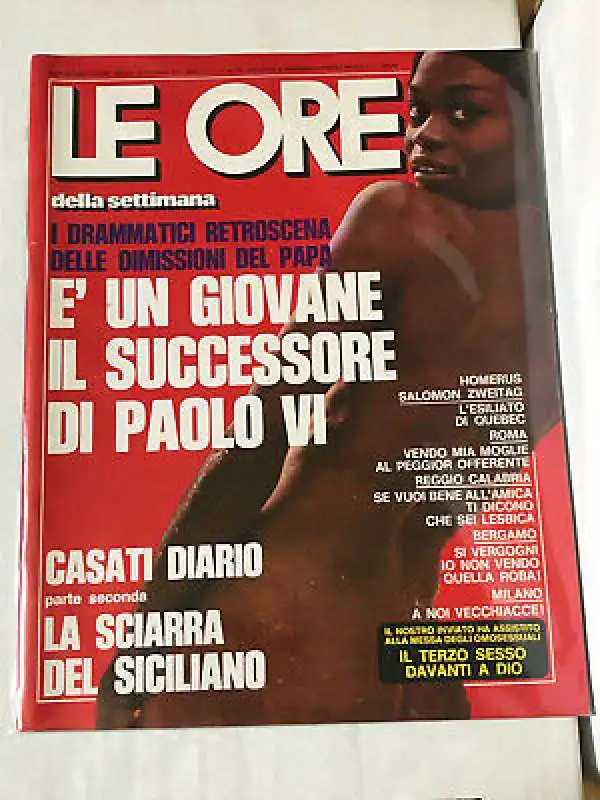 le ore copertina sul papa