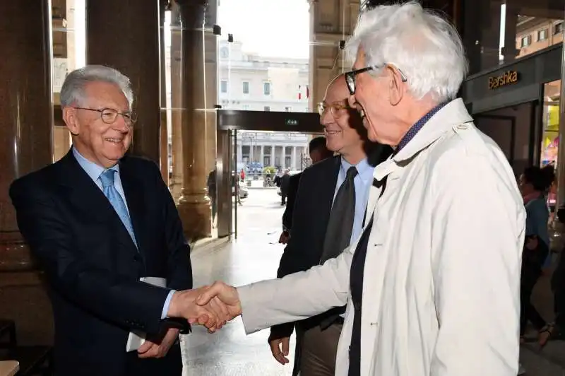 mario monti franco de benedetti sergio rizzo foto di bacco