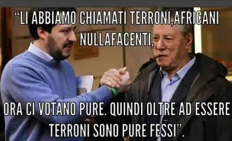 matteo salvini umberto bossi 