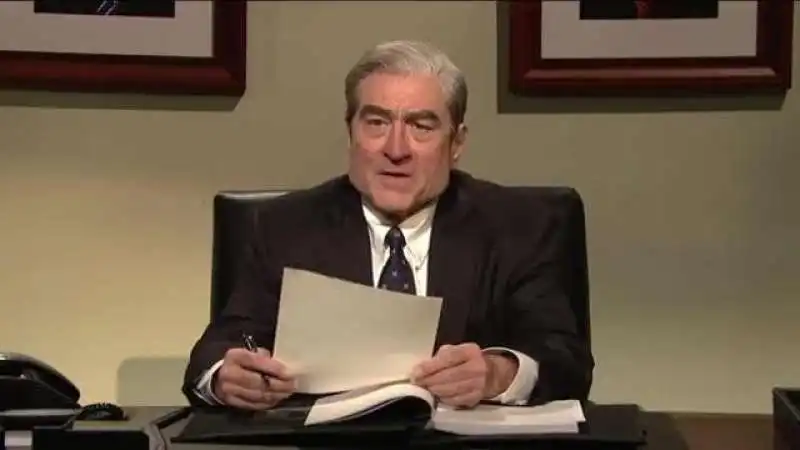 ROBERT DE NIRO NEI PANNI DEL PROCURATORE SPECIALE MUELLER AL SNL