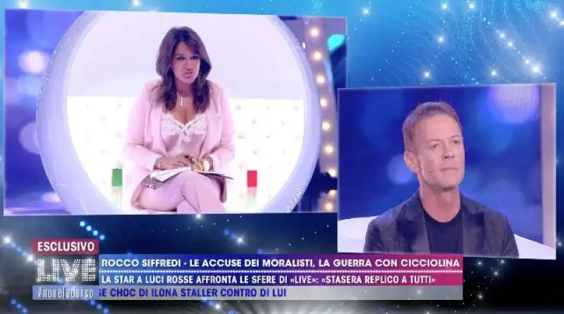 rocco siffredi a live non e' la d'urso 1