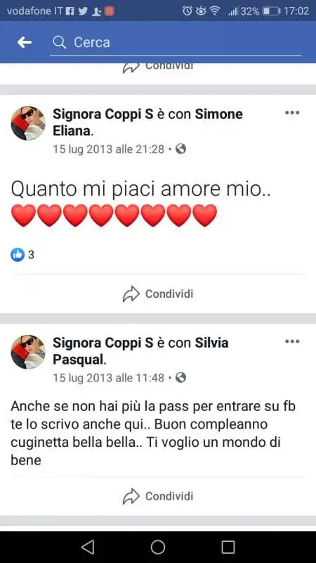 signora coppi s scrive a silvia pasqual