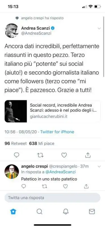 ANDREA SCANZI SU TWITTER