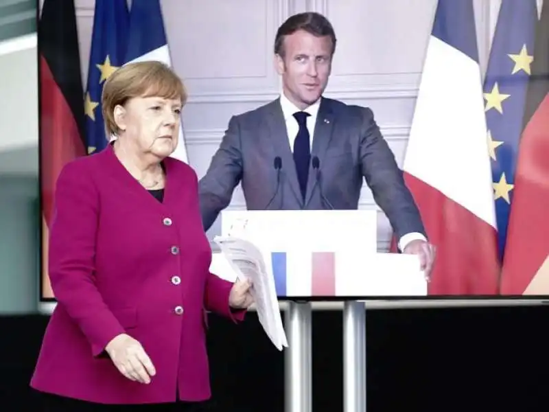 ANGELA MERKEL EMMANUEL MACRON