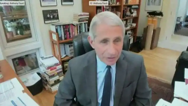 ANTHONY FAUCI IN VIDEO CONFERENZA CON IL SENATO