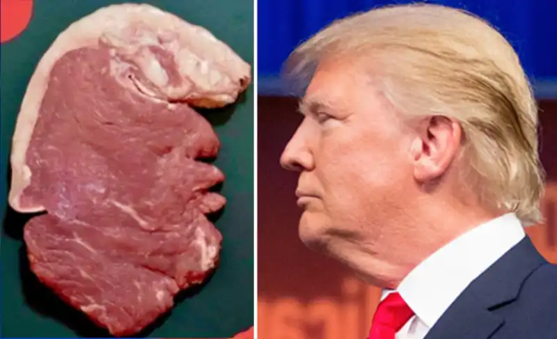 DONALD TRUMP E' UNA BISTECCA