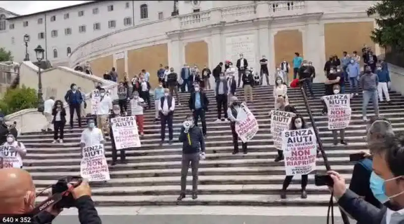 flash mob dei commercianti di roma  1