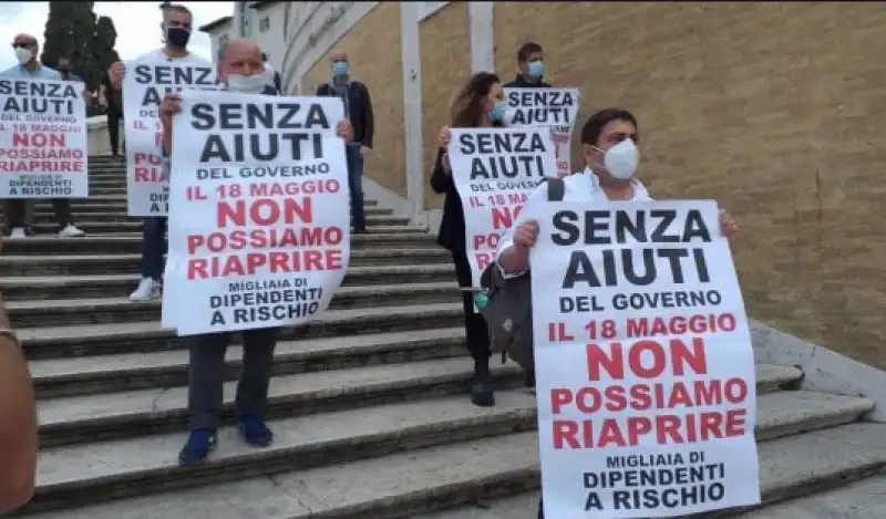 flash mob dei commercianti di roma  2