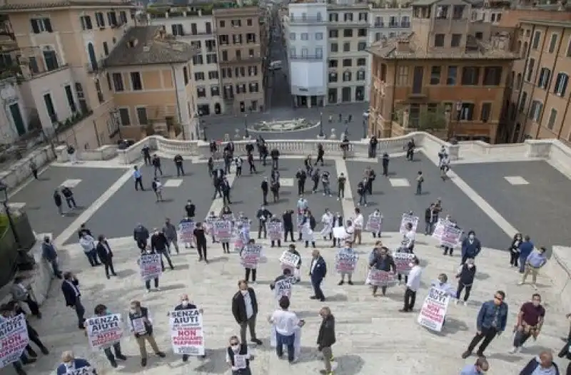 flash mob dei commercianti di roma  4