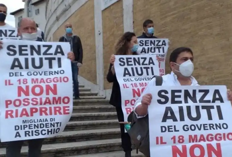 flash mob dei commercianti di roma  5