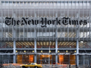 la facciata della sede del new york times progettata da renzo piano