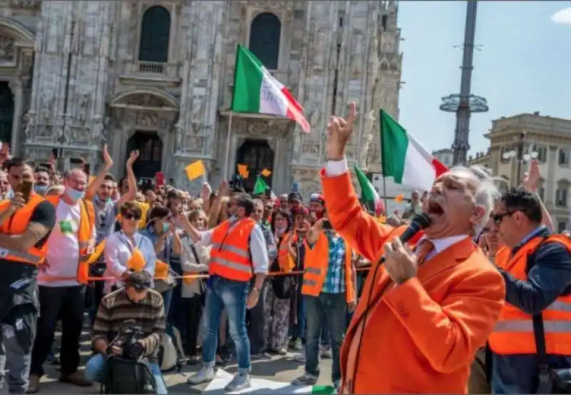 la protesta dei gilet arancioni   il generale pappalardo  4