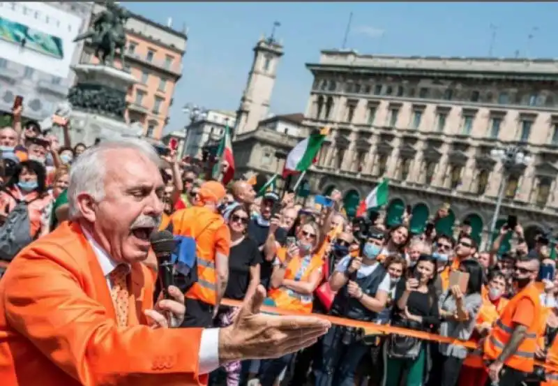 la protesta dei gilet arancioni   il generale pappalardo 8