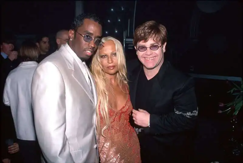 puff daddy donatella versace elton john