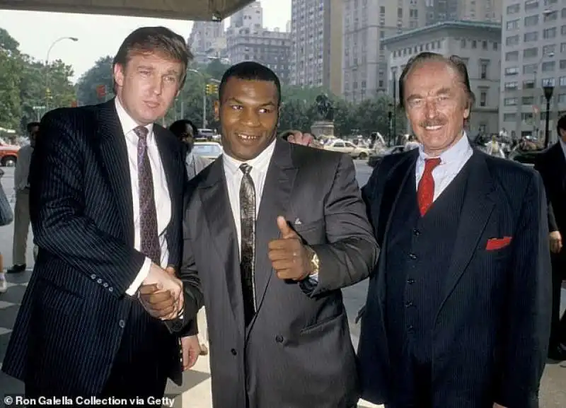 trump, mike tyson e fred trump 