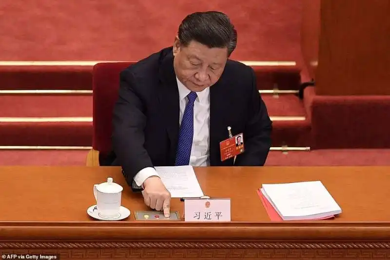 XI JINPING  VOTA LA NUOVA LEGGE SULLA SICUREZZA NAZIONALE DI HONG KONG