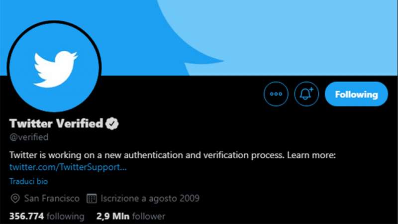 ACCOUNT VERIFICATI TWITTER