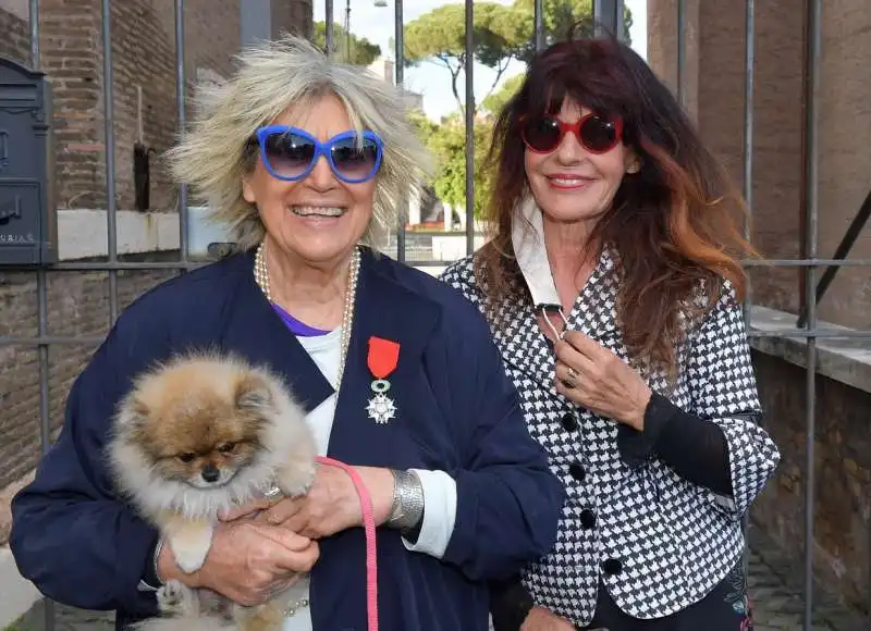 alda fendi con capucine e mita medici  foto di bacco