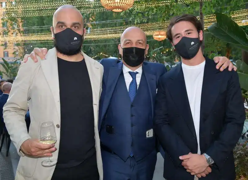 alessandro e giancarlo cantagallo con manfredi alemanno  foto di bacco