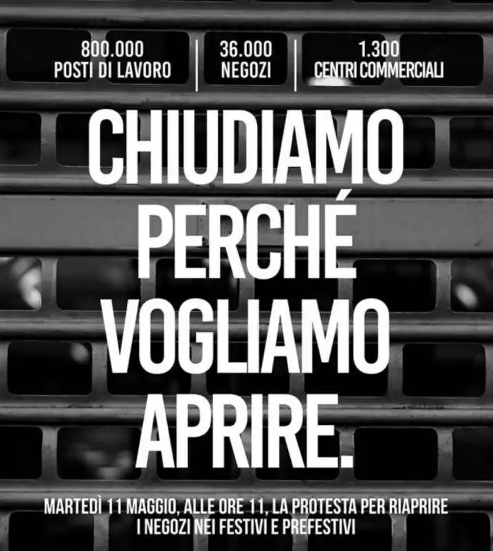 centri commerciali chiusi per protesta 2