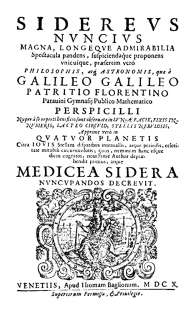 GALILEO GALILEI - Sidereus nuncius