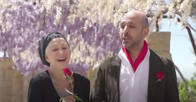 Helen Mirren e checco zalone