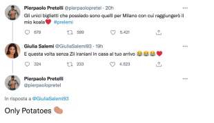 i messaggi tra giulia salemi e pierpaolo pretelli