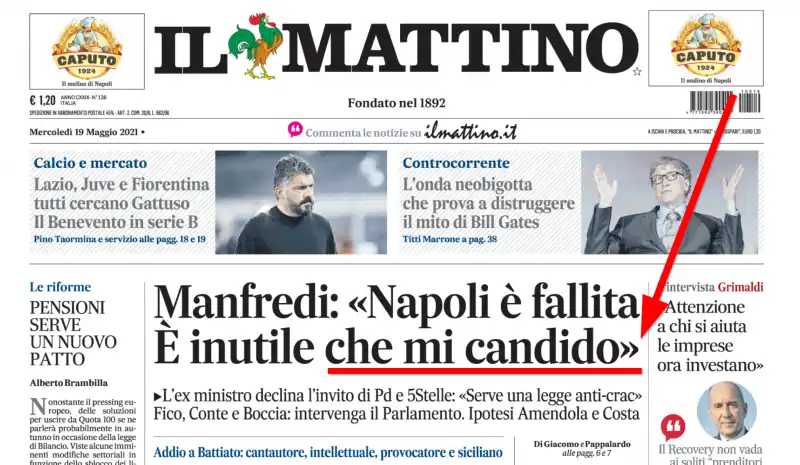 Il congiuntivo secondo Il Mattino