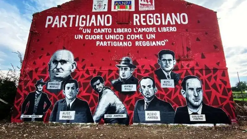 IL MURALE DEL PARTIGIANO REGGIANO