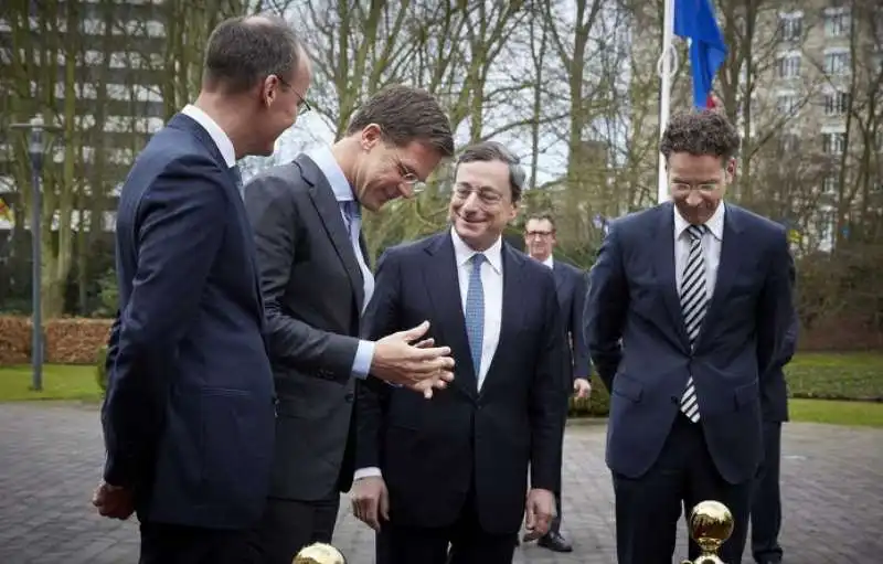 IL PREMIER OLANDESE RUTTE CON MARIO DRAGHI