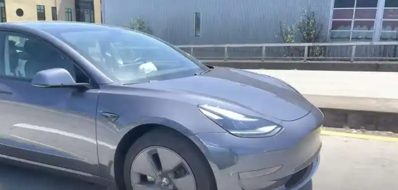 il video del guidatore tesla